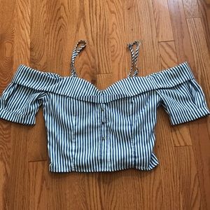 Off-the-Shoulder Bustier Crop-Top